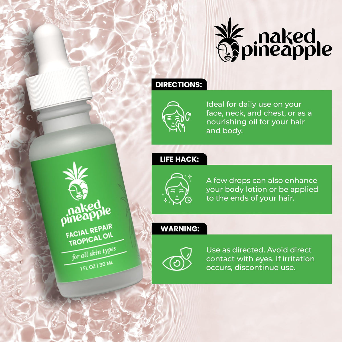 Multi-Use Facial Oil 1 oz Bottle G202