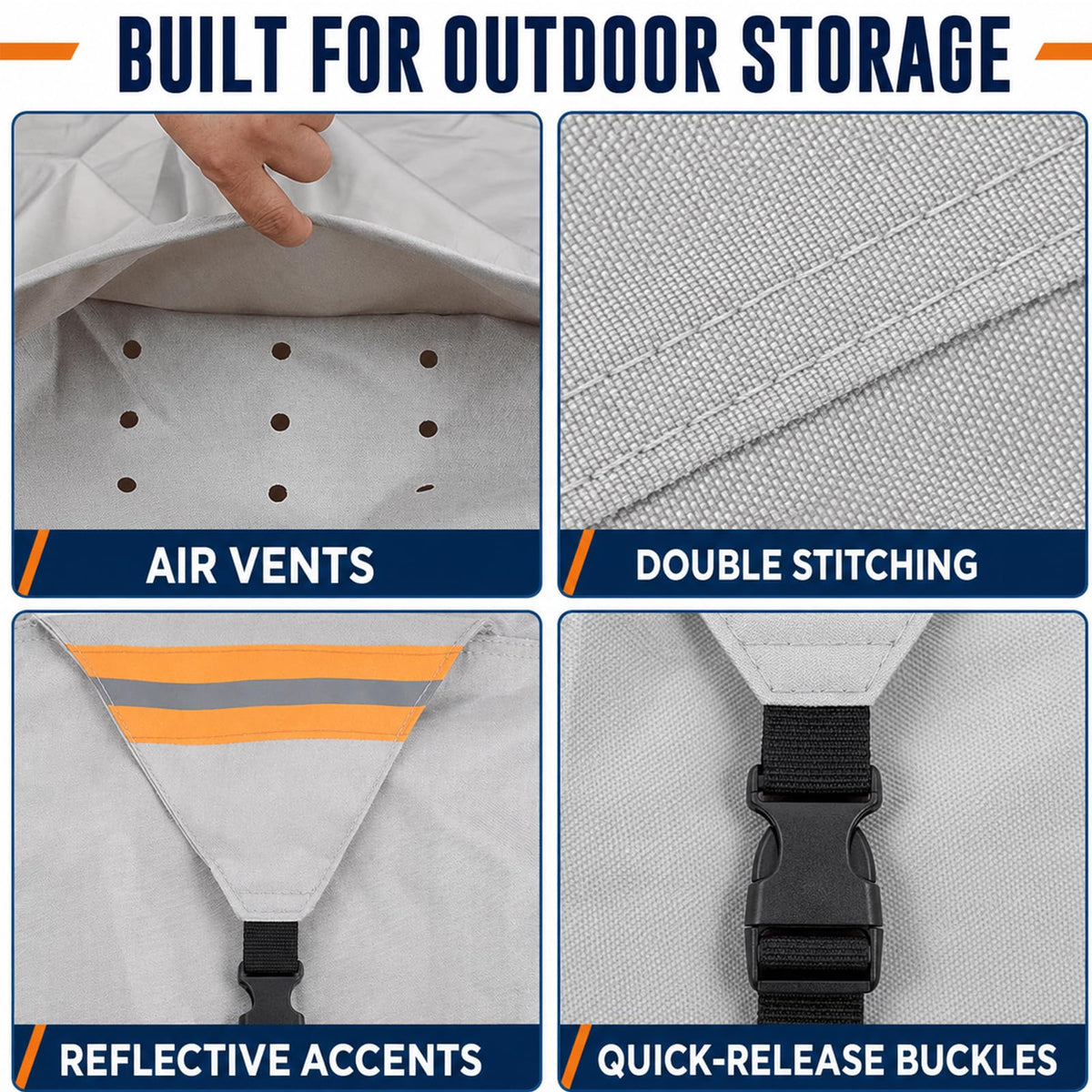 Water-Resistant Pop Up Camper Cover with Straps E7968