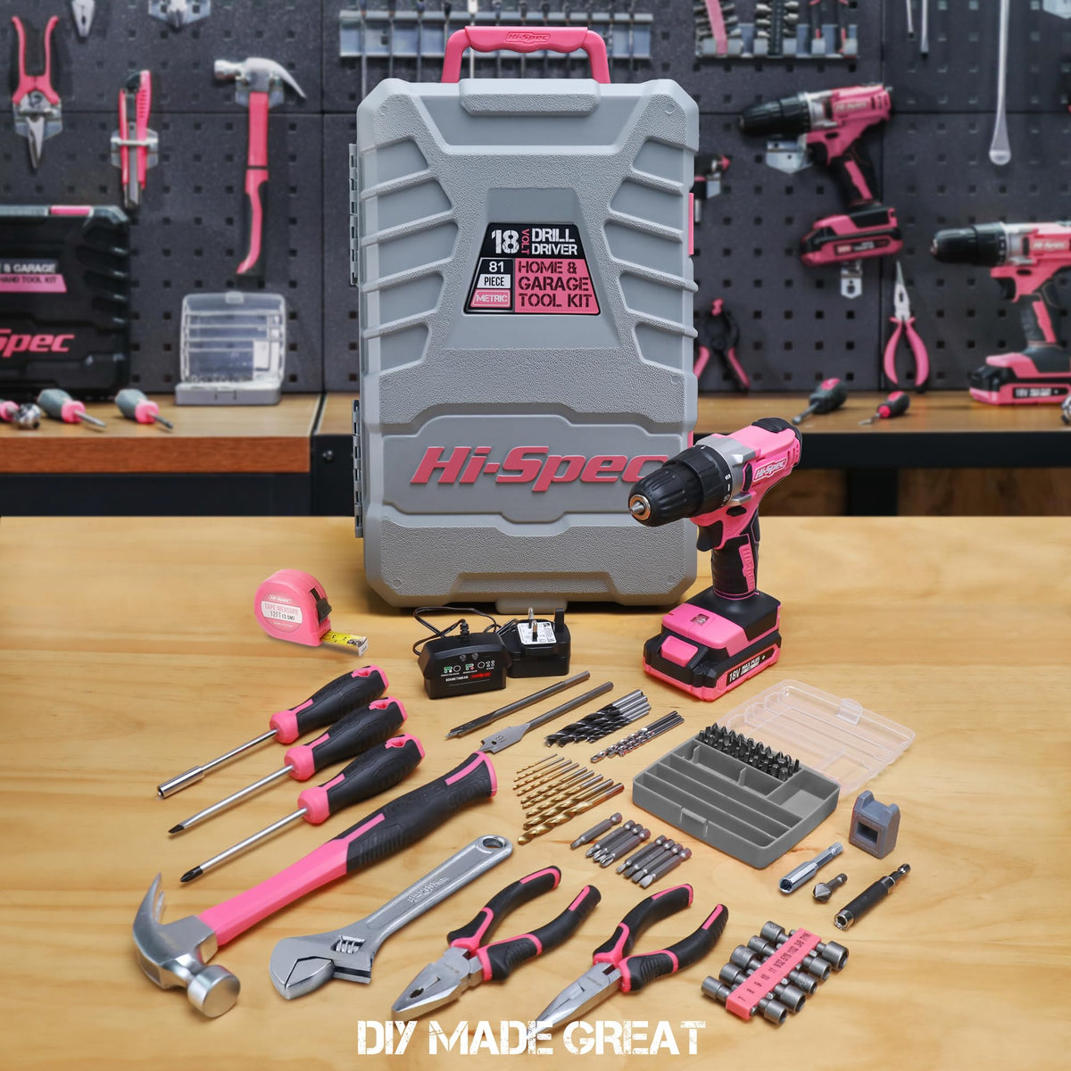 18V Cordless Drill Tool Set N584003