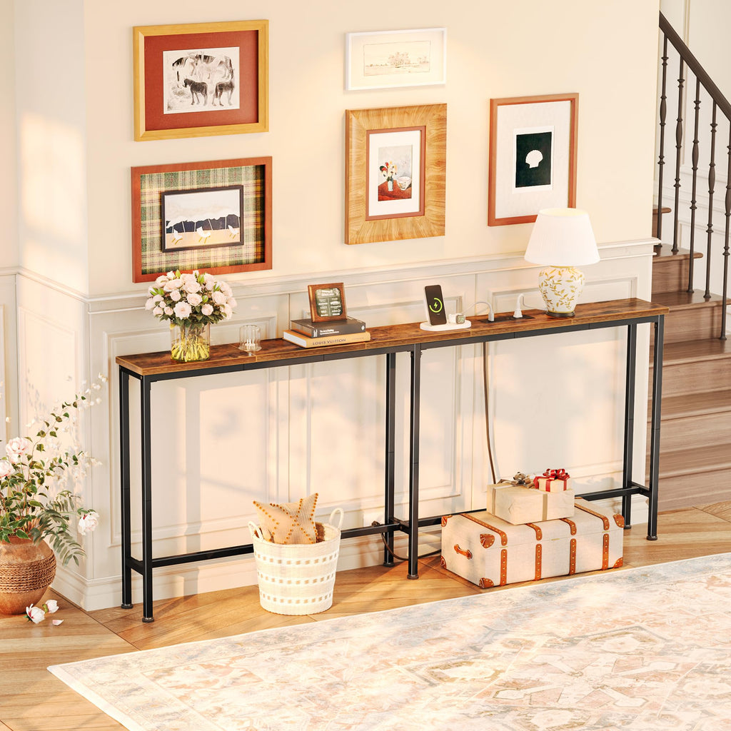 70.8 Inch Console Table with Charging Station B736