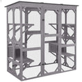 Extra Large 5-Level Outdoor Cat Enclosure with Cover F141897