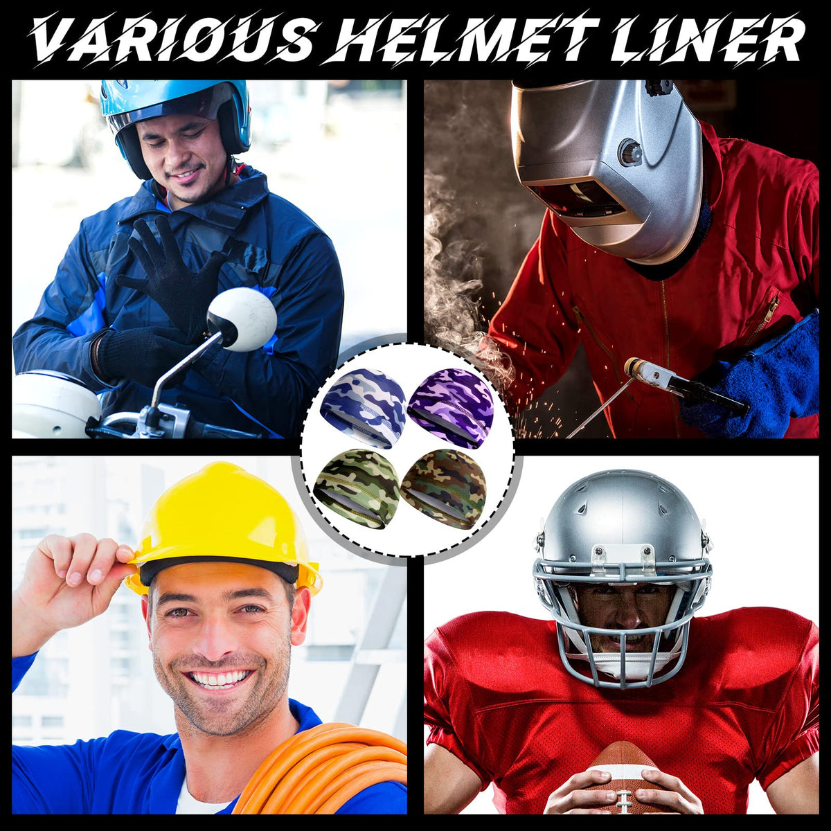 30 Pcs Cooling Skull Cap V59548