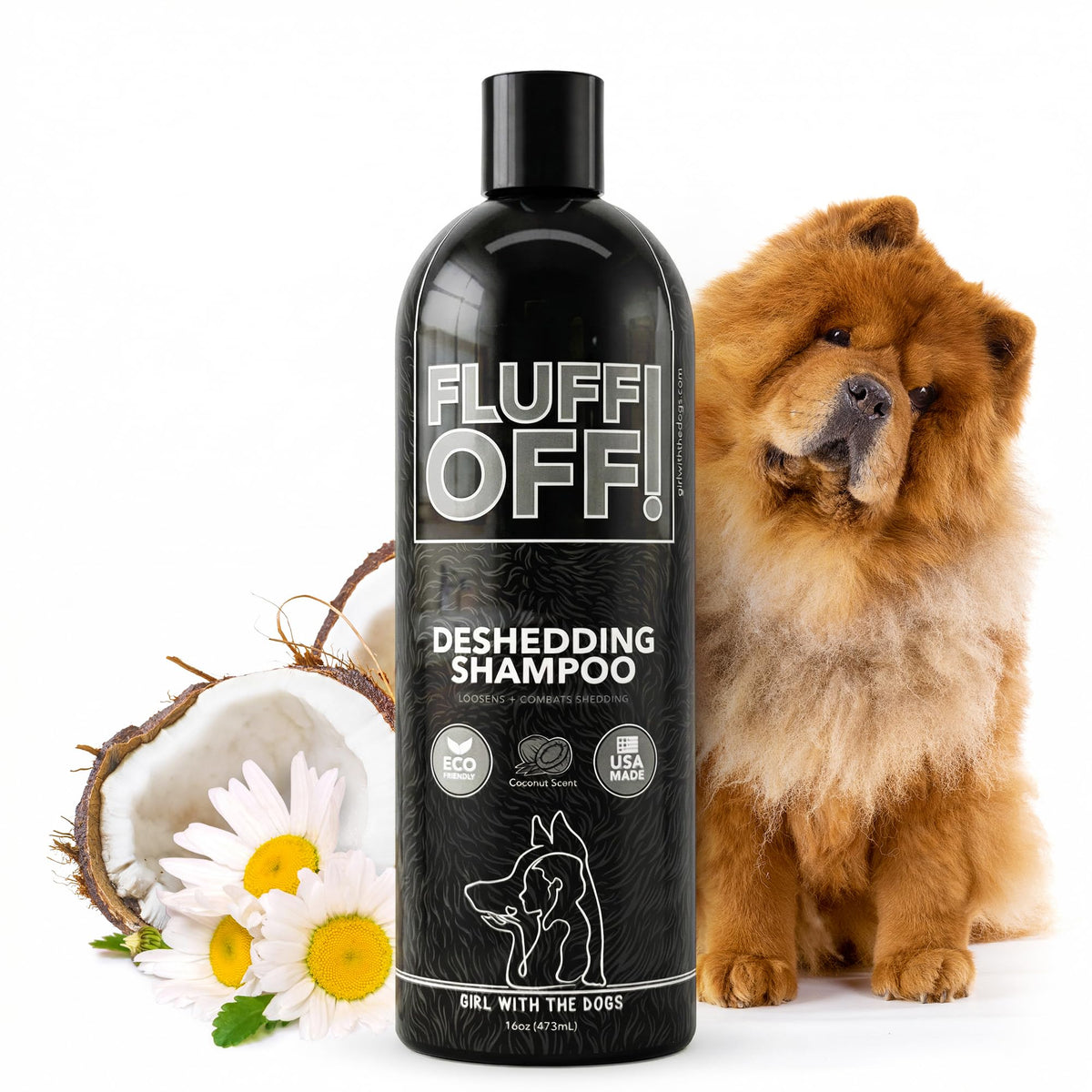 Natural Deshedding Dog & Cat Shampoo P4905