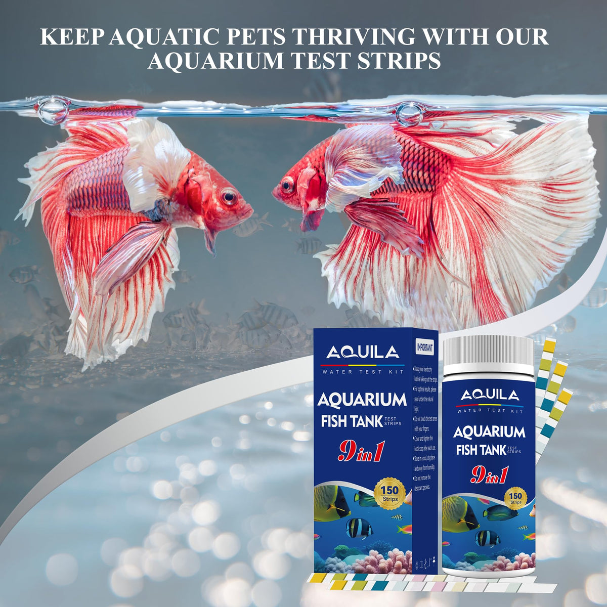 Aquarium Water Test Kit 9-in-1 E318