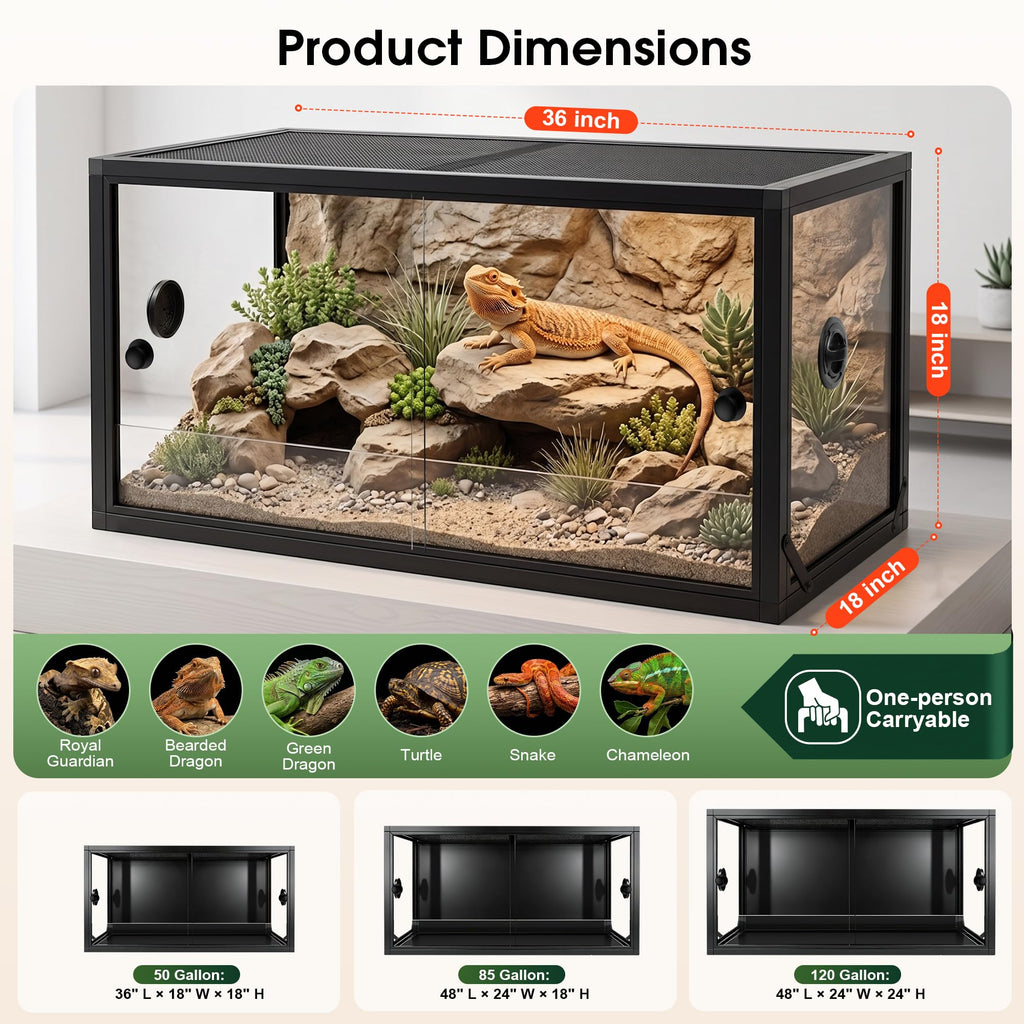 50 Gallon Front Opening Reptile Tank R917254
