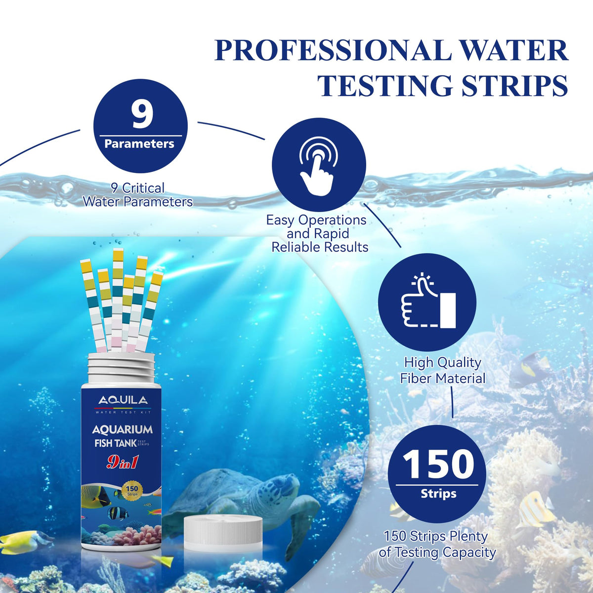 Aquarium Water Test Kit 9-in-1 E318