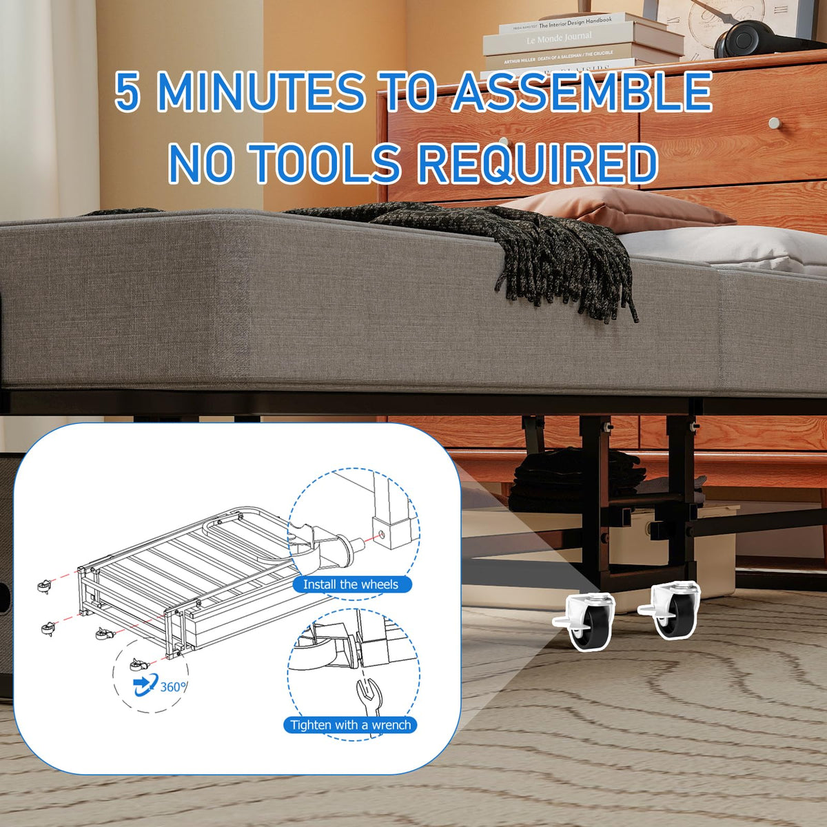 Folding Bed with Mattress R278479