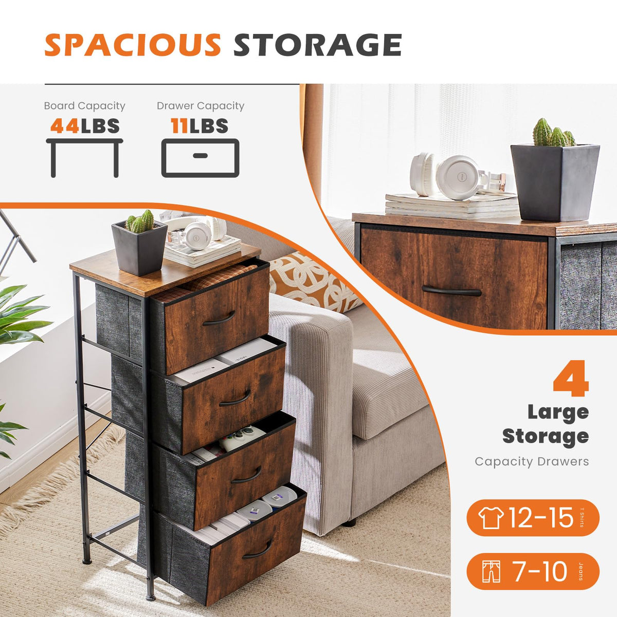 4 Drawer Dresser U4880