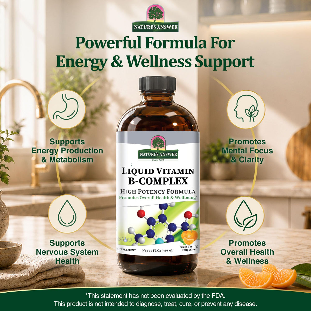 Liquid Vitamin B-Complex 16 Fluid Ounce X4307