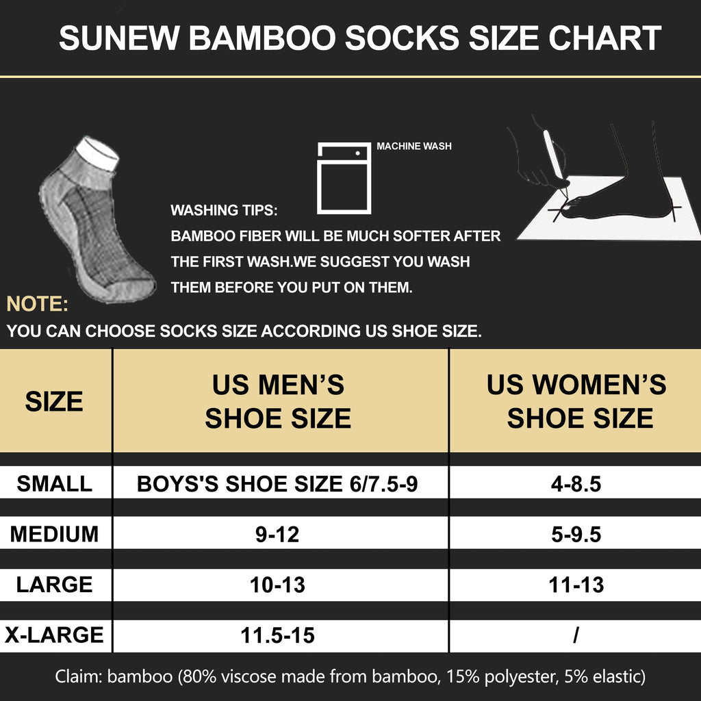 6 Pairs Viscose Bamboo Cushioned Ankle Socks Q36470