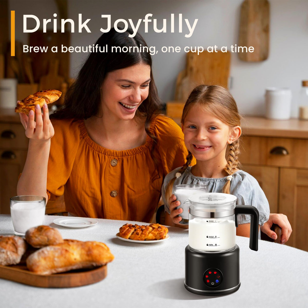 6 in 1 Electric Milk Frother and Steamer G550