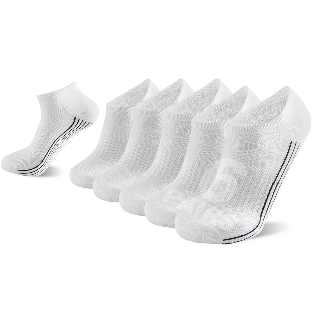 6 Pairs Viscose Bamboo Cushioned Ankle Socks Q36470