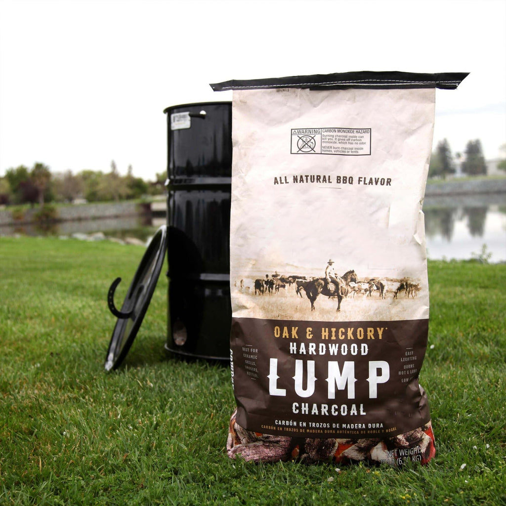 Oak & Hickory Hardwood Lump Charcoal 2 Pack 15 Lbs M619