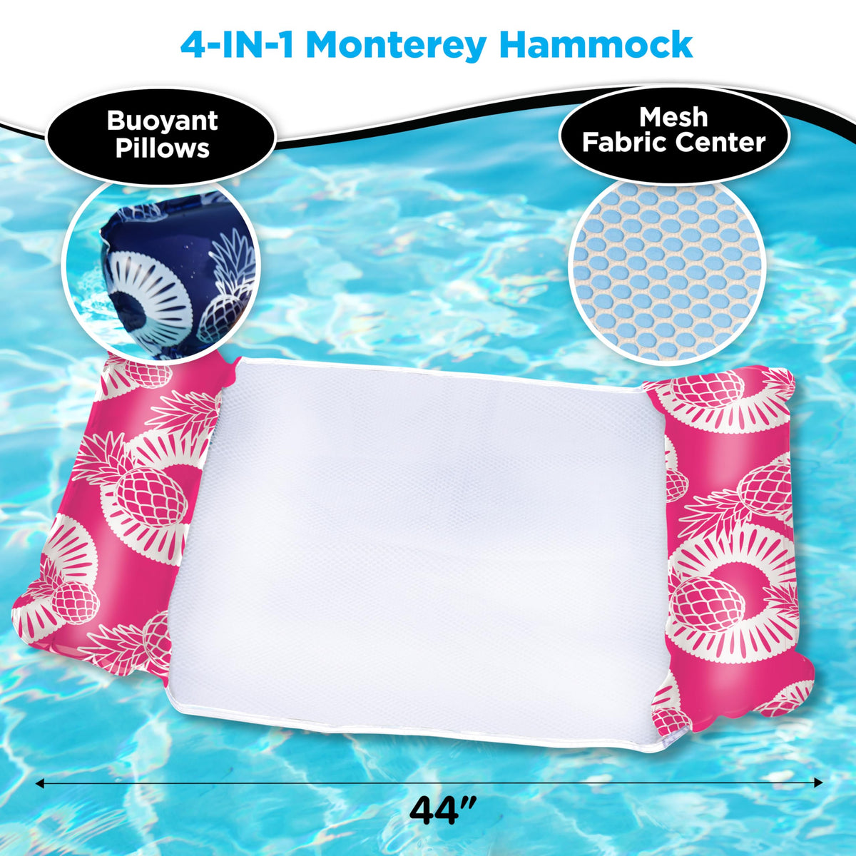 4-in-1 Inflatable Pool Hammock 4-Pack A383
