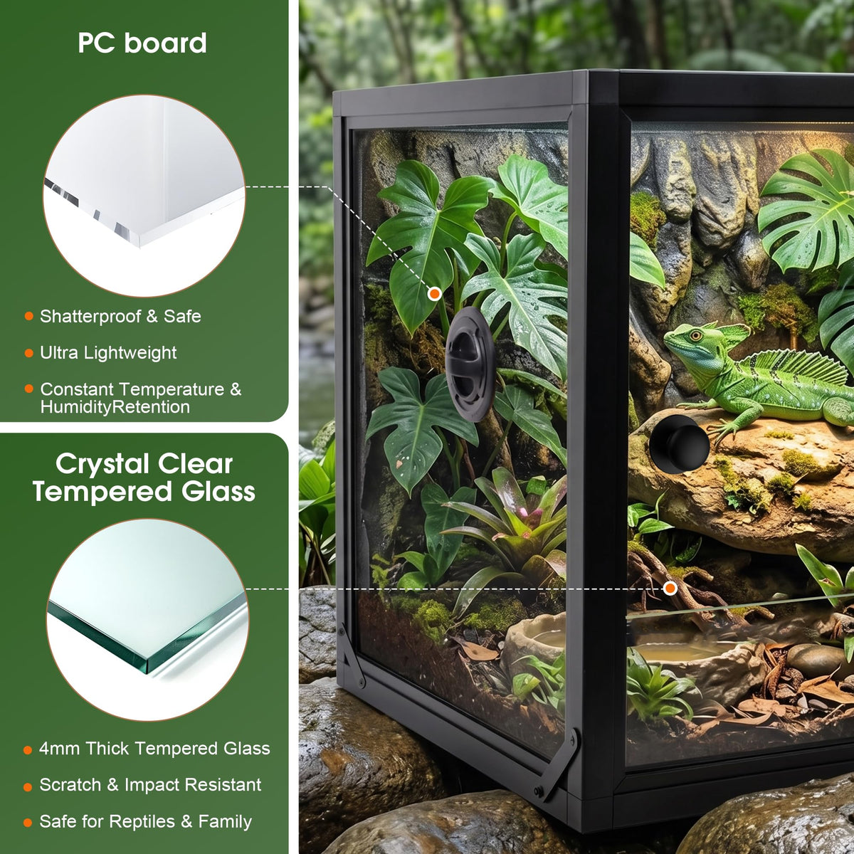 50 Gallon Front Opening Reptile Tank R917254