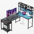 L Shaped Gaming Desk with Hutch I986551
