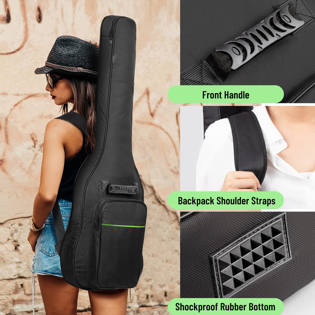 Electric Guitar Bag 0.3in Padded Green J840