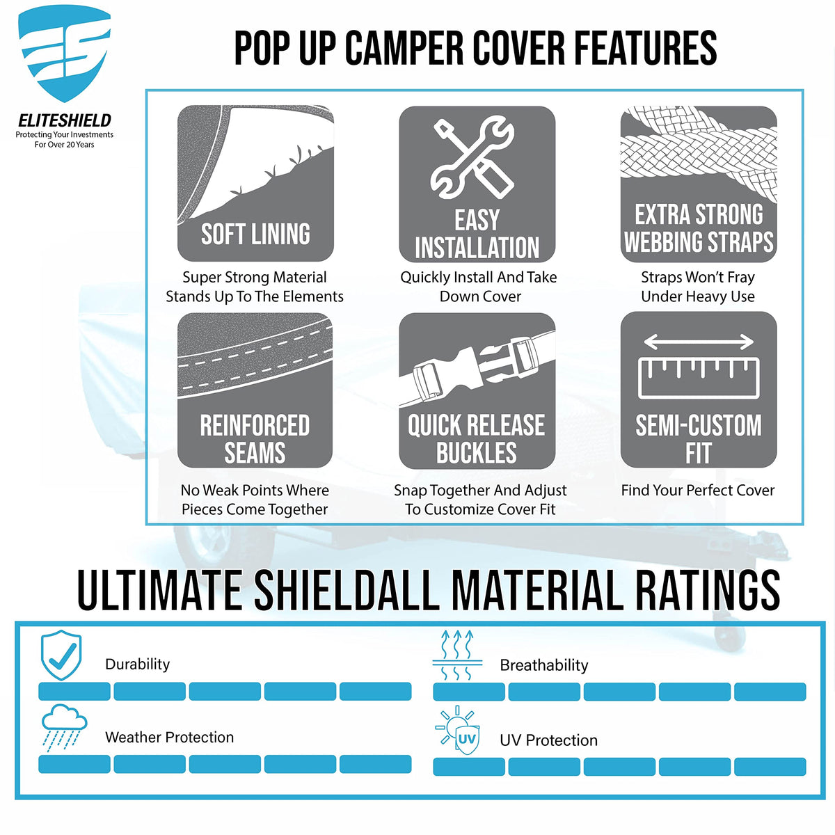 14-16ft Pop Up Camper Cover O45850