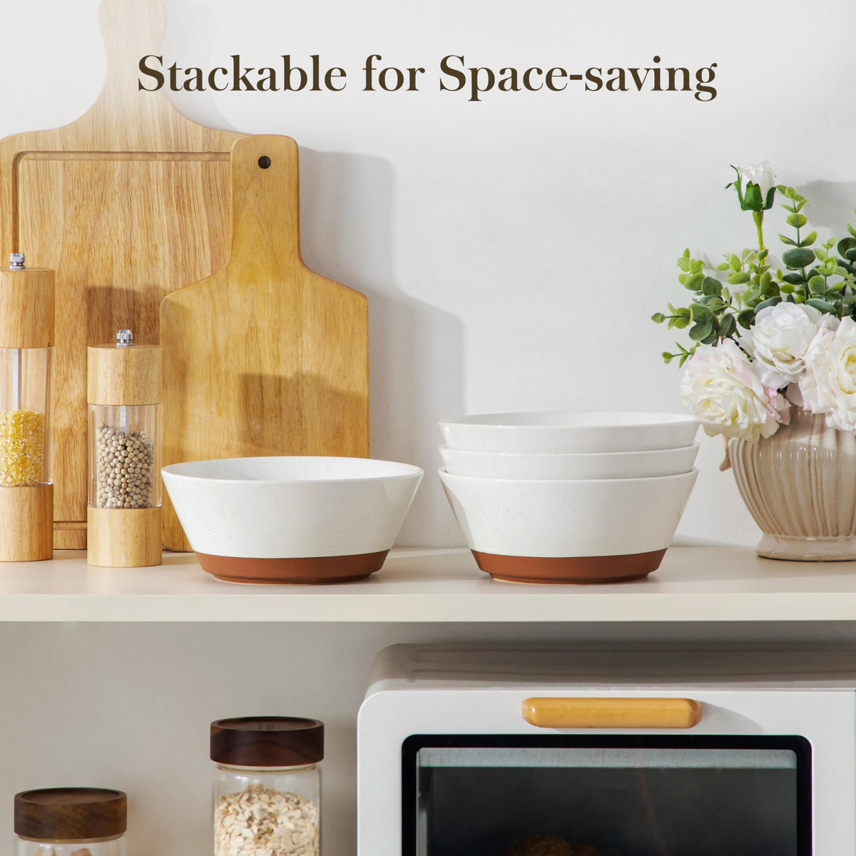 Ceramic Soup Bowls Set of 4 Q9704