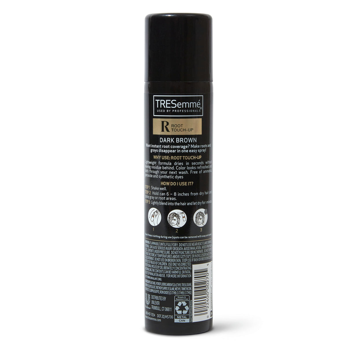 Temporary Dark Brown Root Touch-Up Spray 2.5 oz Q15289