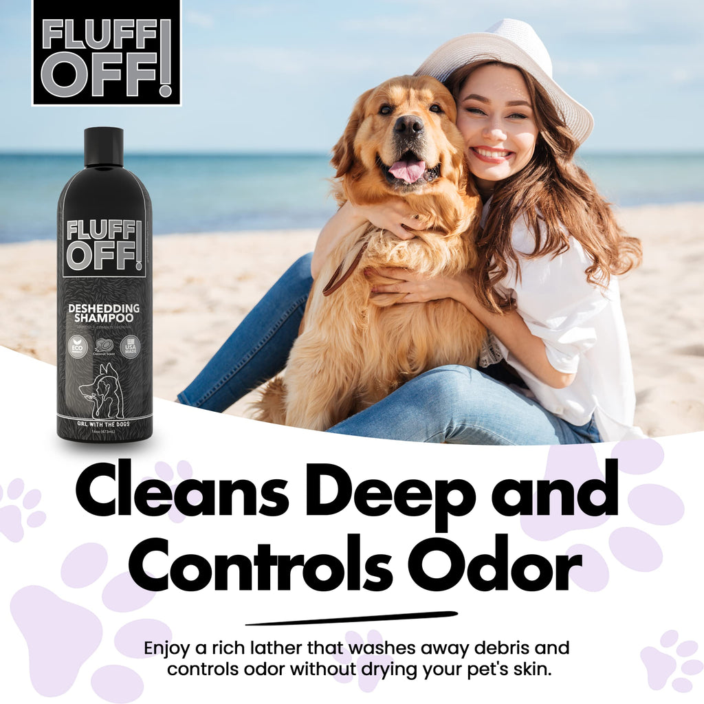 Natural Deshedding Dog & Cat Shampoo P4905