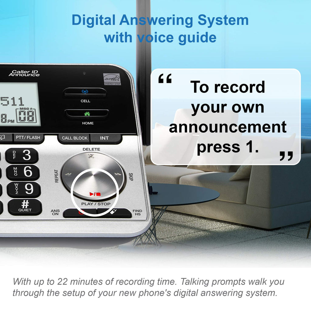 5 Handset Cordless Phone with Answering System Q3567