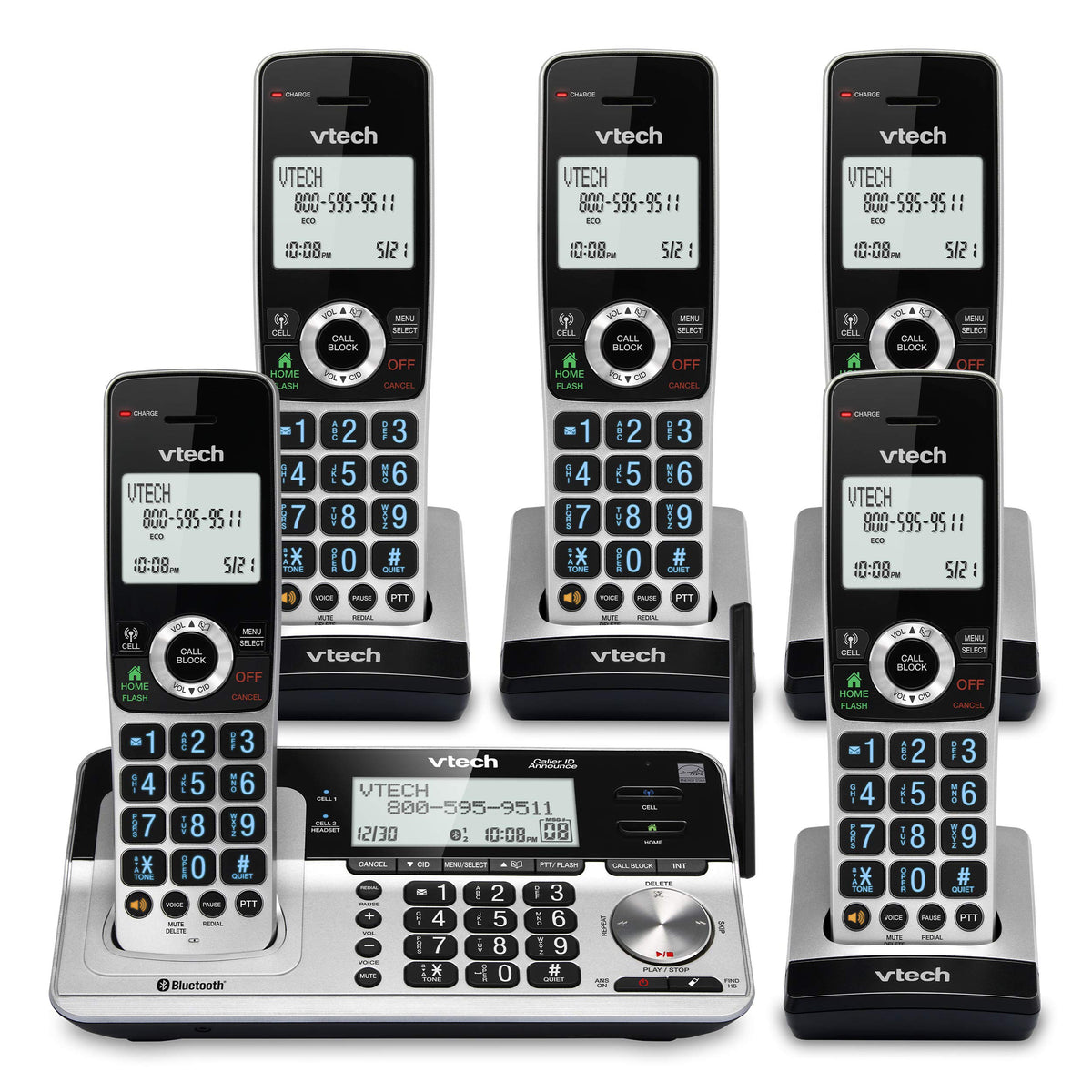 5 Handset Cordless Phone with Answering System Q3567