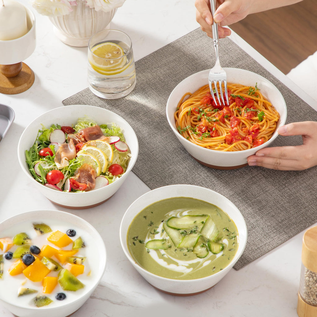 Ceramic Soup Bowls Set of 4 Q9704