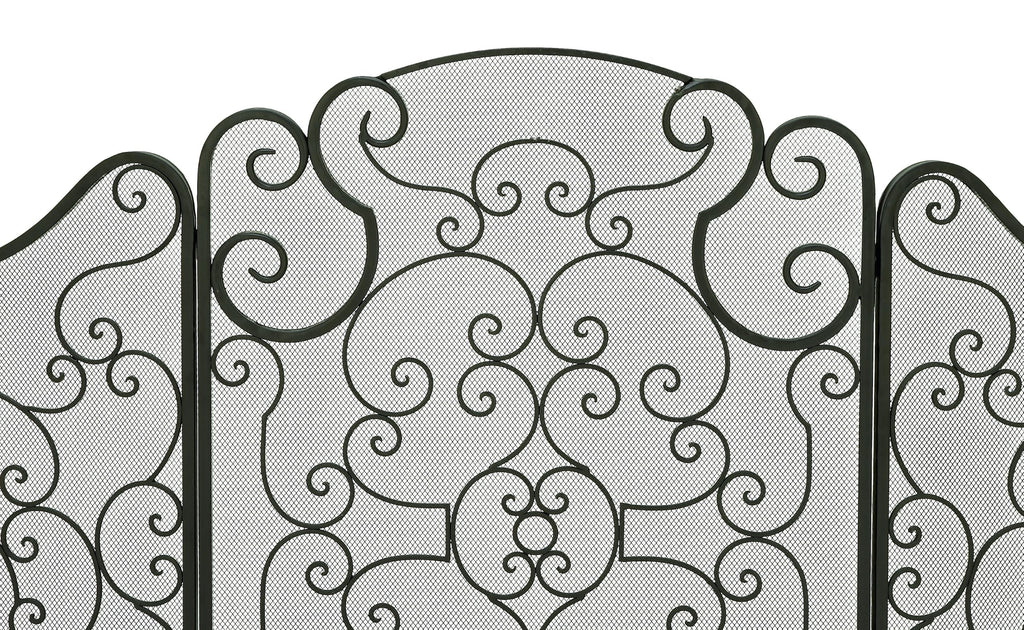 Metal 3 Panel Fireplace Screen Q17495